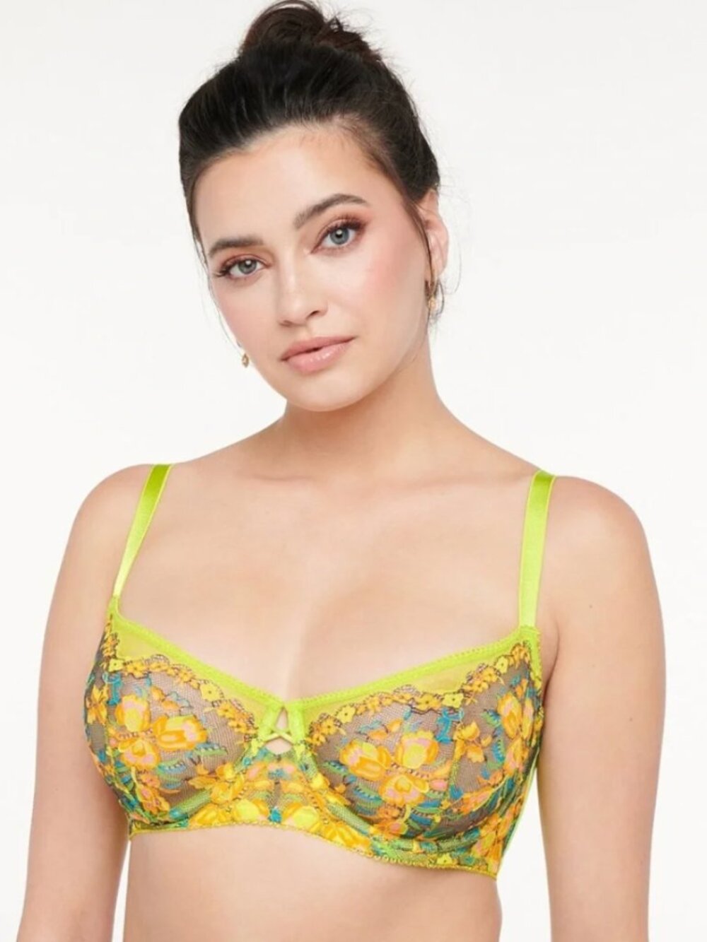 Savage X Fenty Sweetheart Wild Bunch Floral Lace Bra 36DDD Bikini XL Set